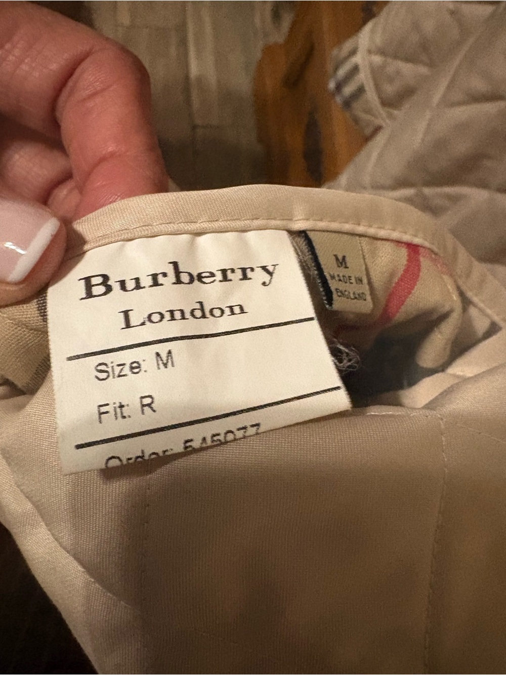 Burberry Cream Quilted Button-Up Puffer Coat - Picture 2 of 5